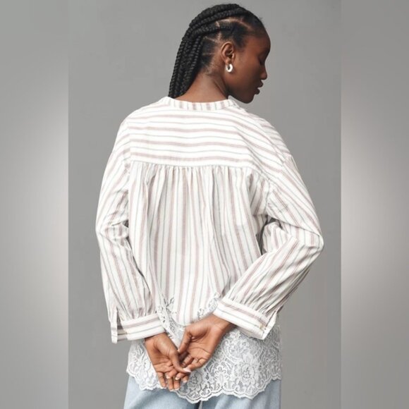 NWT Size XS Pilcro LongSleeve Lacey Tunic Top - Picture 14 of 16